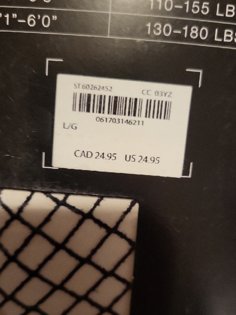 La SENZA Black Fishnet Tights - Classic Net Hosiery - Picture 3 of 8